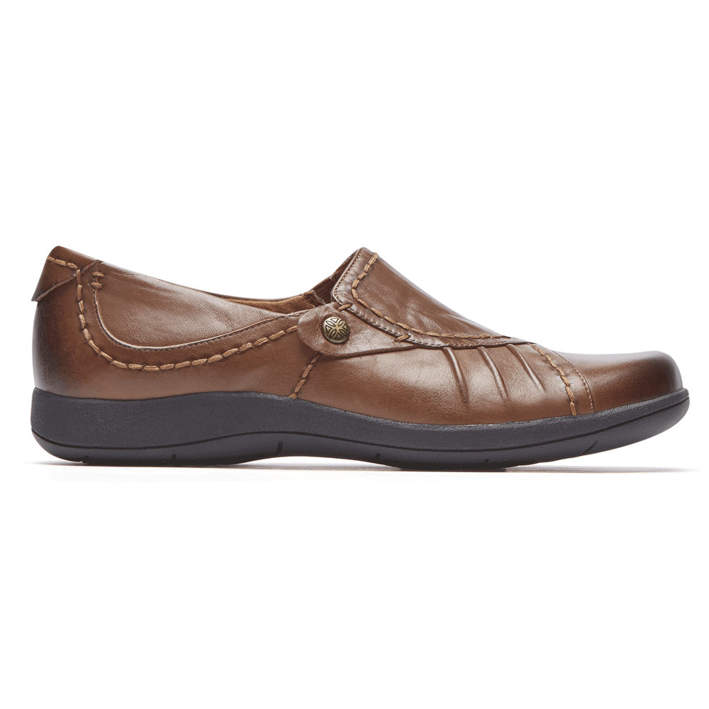 Rockport Womens Flats Brown - Daisey Monk - UK 842-VONGIR